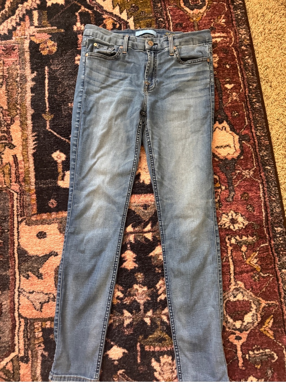 7 For All Mankind Light Blue Skinny Jeans